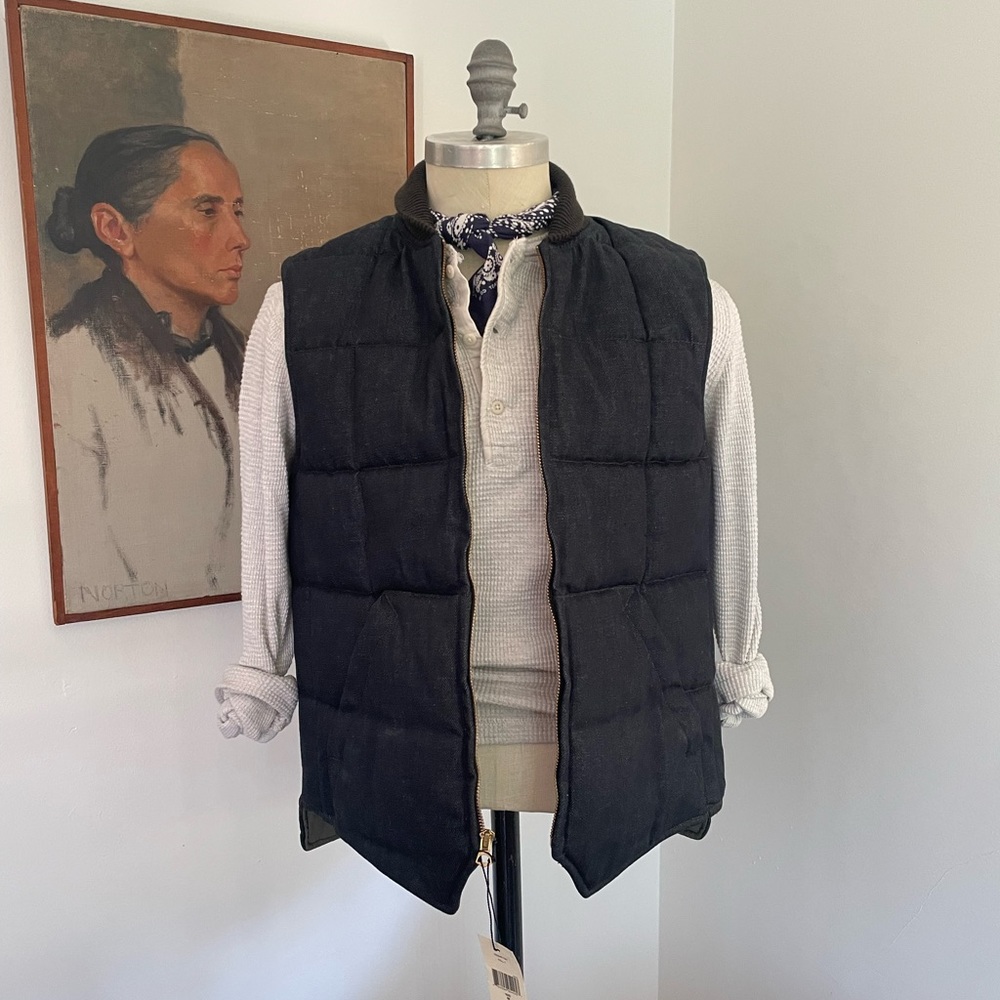 Ralph Lauren RRL denim quilted vest SIZE M